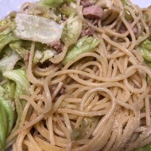 手早く、簡単！ツナとキャベツの和風パスタ